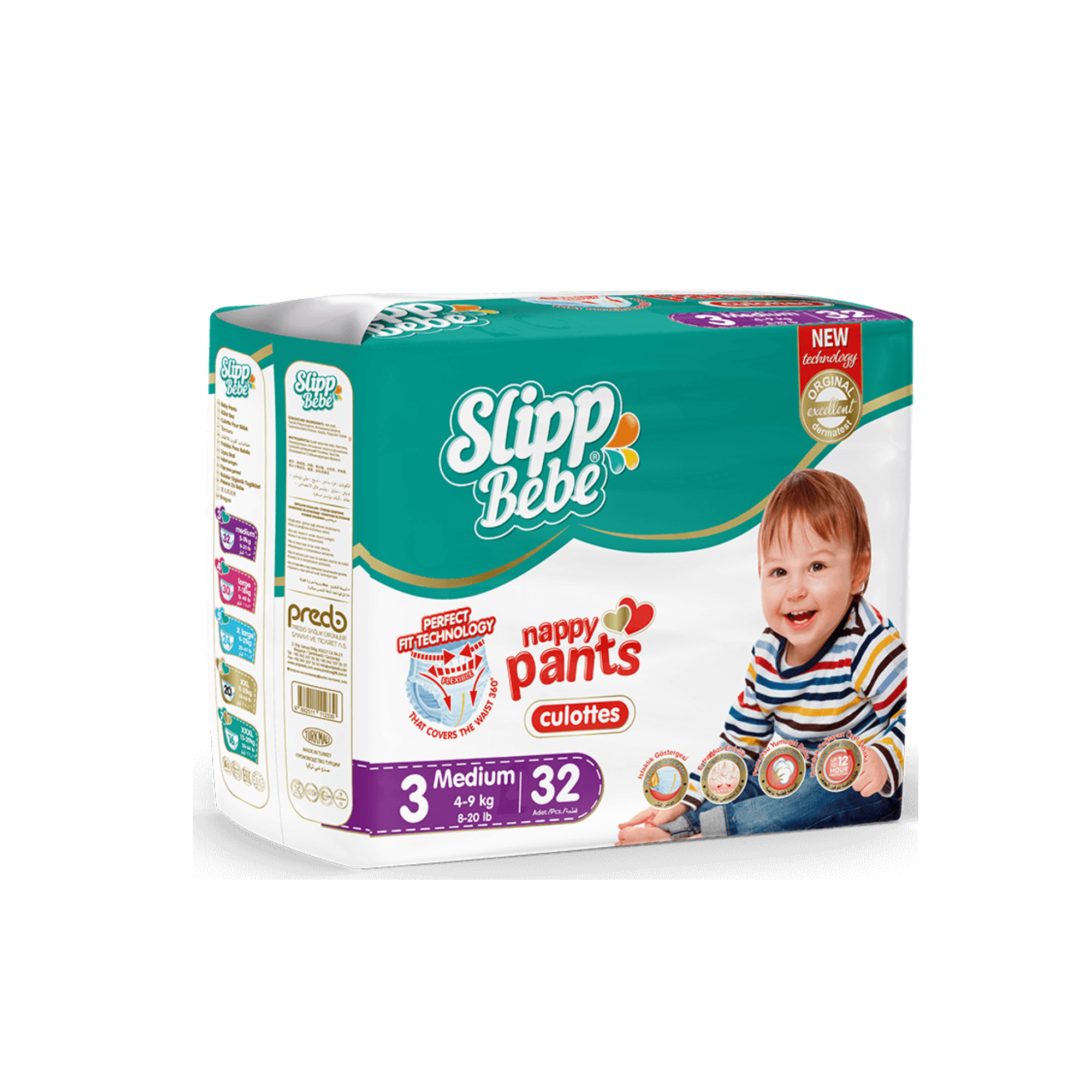 Slipp Bebe Pants Pack Size 3 Medium
