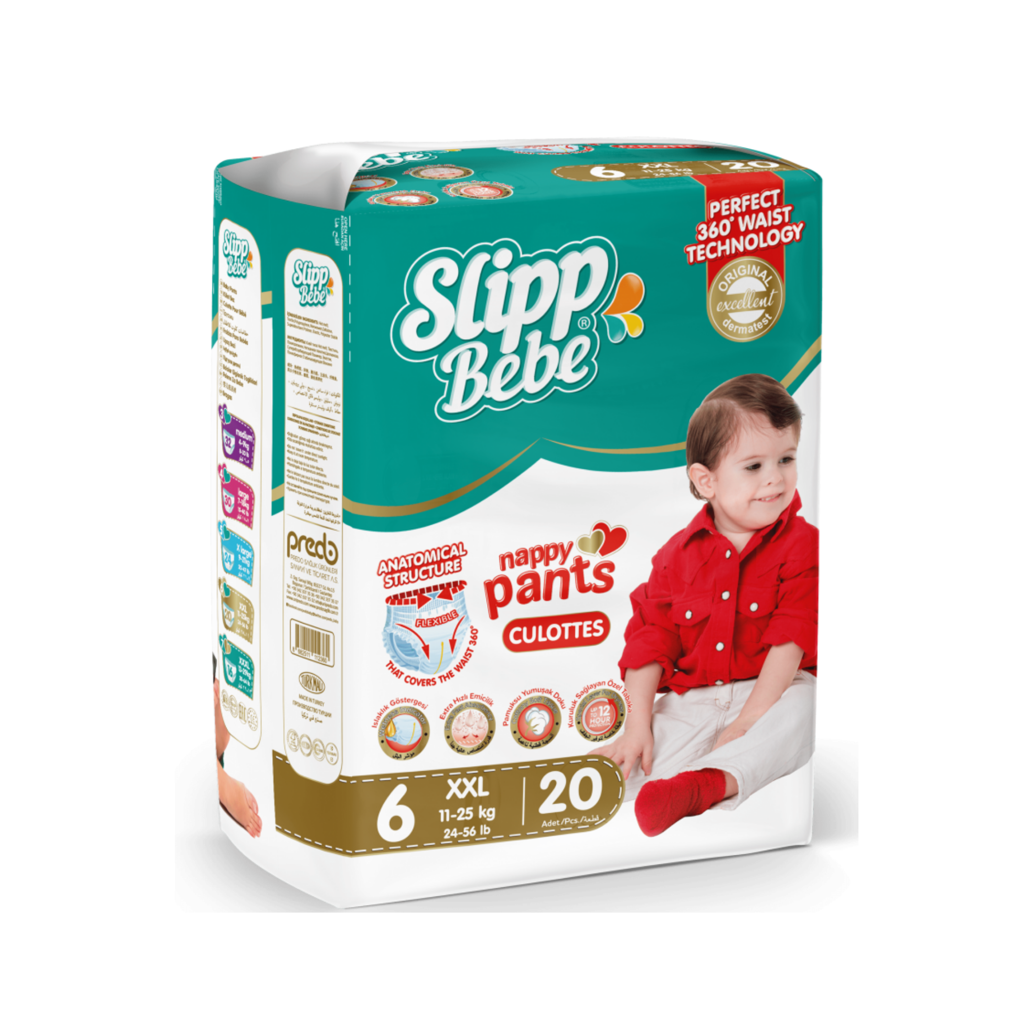 Slipp Bebe Pants Pack Size 6 XXLarge